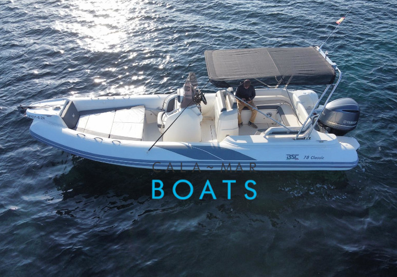 Alquiler de barcos en ibiza BSC78CLASSIC desde Santa Eulalia del Rio. Descubre Ibiza desde una perspectiva diferente con nuestro alquiler de barcos. Una experiencia única para tus vacaciones en la isla.