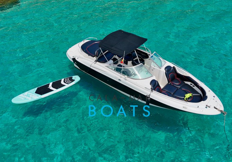 Alquiler de barcos en ibiza EXPERIENCE III desde Santa Eulalia del Rio. ¿Quieres disfrutar de un día inolvidable en Ibiza? Alquila uno de nuestros barcos y descubre las maravillas que ofrece la isla.